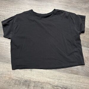 Lululemon Black Women's Crop Tee